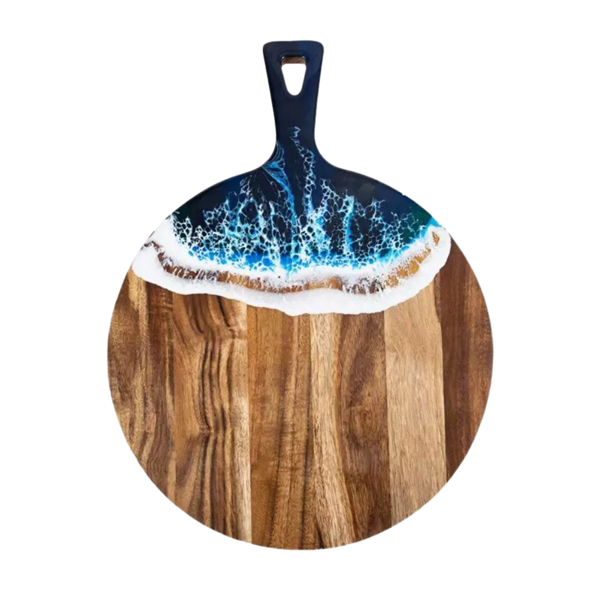 Round Resin Serving Board with Handle