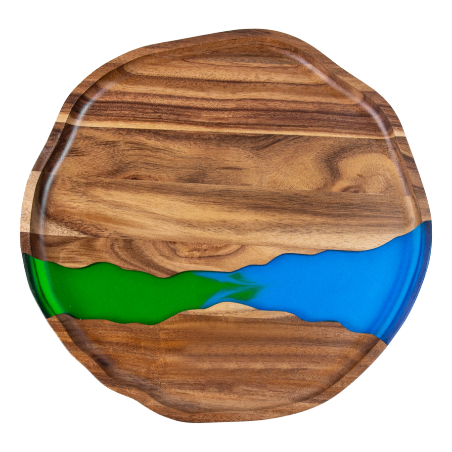 Scalloped Round Resin Tray