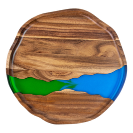 Scalloped Round Resin Tray
